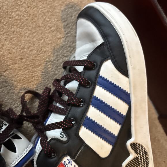 adidas Kids Top Ten RB White Black Size 13 1/2 Kids - Picture 8 of 9